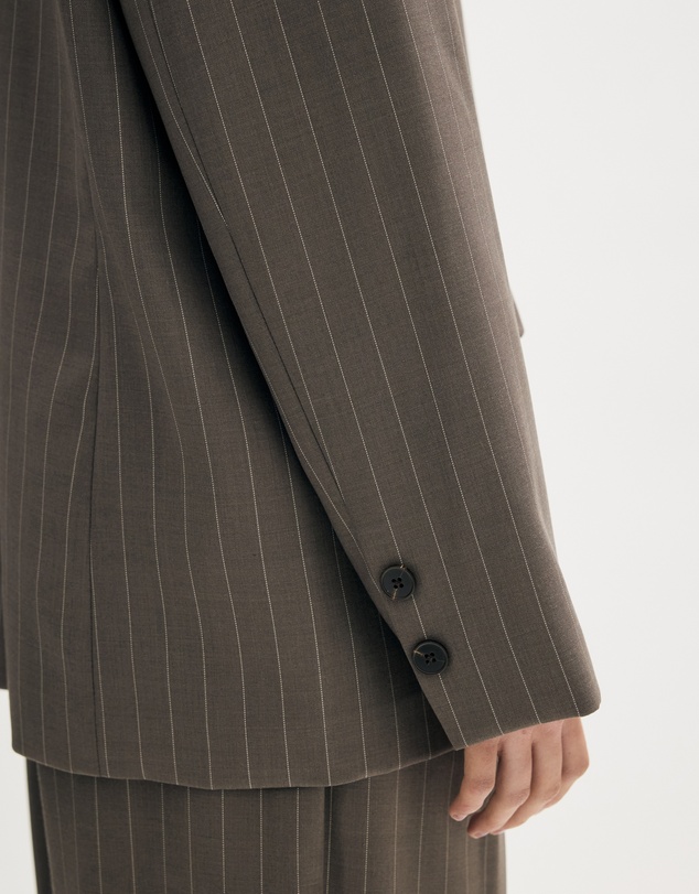 Minima Esenciales - Lior Wool Pinstripe Blazer