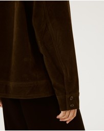 Calli - Lilly Faux Suede Shacket