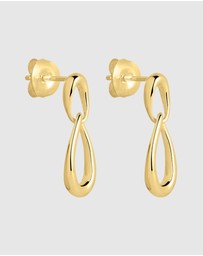 Najo - Vivante Yellow Gold Petite Earrings