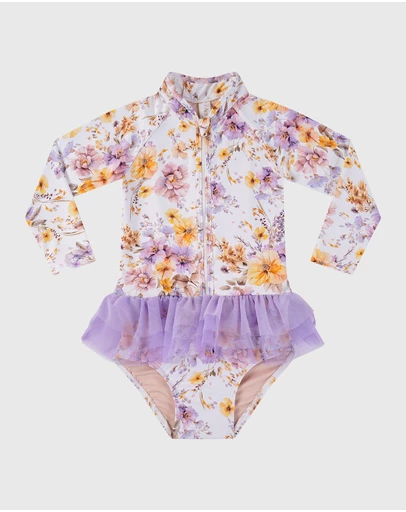 Aqua Blu Kids - Fleur Long Sleeve One Piece - Babies