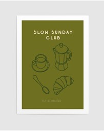 Olive et Oriel - Slow Sunday Club by Treechild Art Print