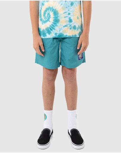 Santa Cruz - MFG Cruzier Solid Beach Shorts - Teens