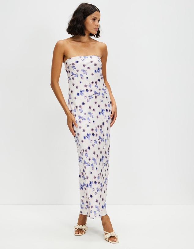 Third Form - Blue Bell Bias Strapless Dress
