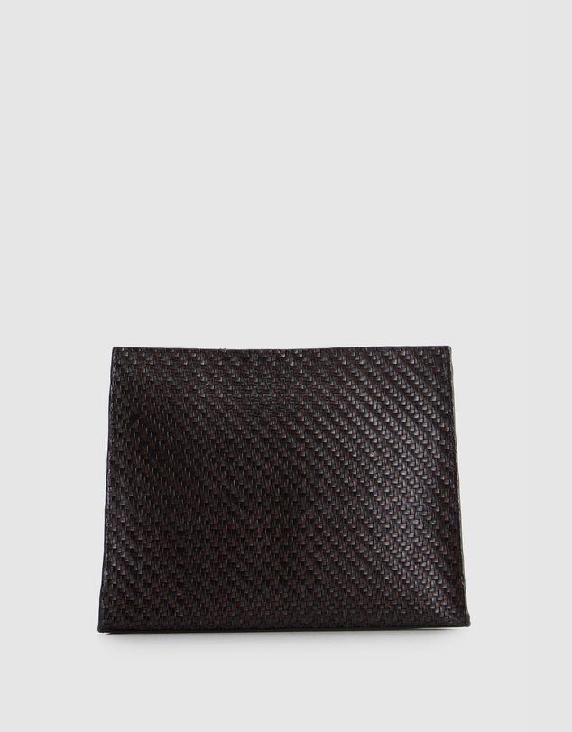 Evity - Logan Leather Weave Pouch