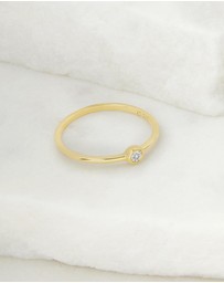 Luna Rae - Solid Gold - Diamond Sky Ring