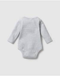 Wilson & Frenchy - Organic Stripe Rib Long Sleeve Bodysuit - Babies