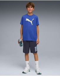 Puma - Train All Day Essentials Cat Logo Tee - Teens