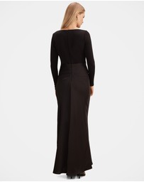 Forever New - Briella Boat Neck Drape Maxi Dress
