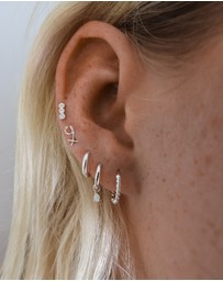 Luna Rae - Sterling Silver - Vivian Diamond Studs