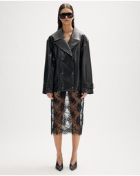 Minima Esenciales - Aisla Lace Midi Skirt
