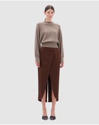 REMAIN Birger Christensen - Midi Wrap Skirt