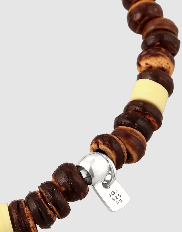 Kuzzoi - ICONIC EXCLUSIVE - Coconut Donut Bead Bracelet in 925 Sterling Silver