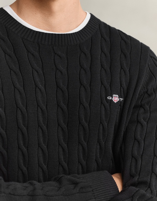 Gant - Cotton Cable Crew Neck Knit