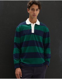 AERE - Striped Rugby Polo