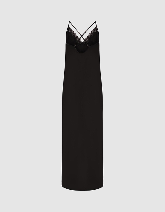 Hunkemoller - Mya Satin Lace Long Slip Dress