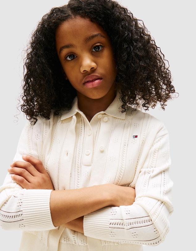 Tommy Hilfiger - Pointelle Relaxed Cardigan - Teens