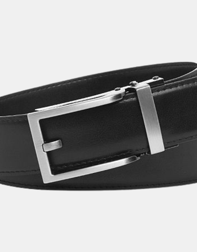 Buckle - Hamilton. Australian Made Auto Leather Belt. 35mm width.