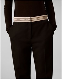 Calvin Klein - Wool Logo Waistband Pants