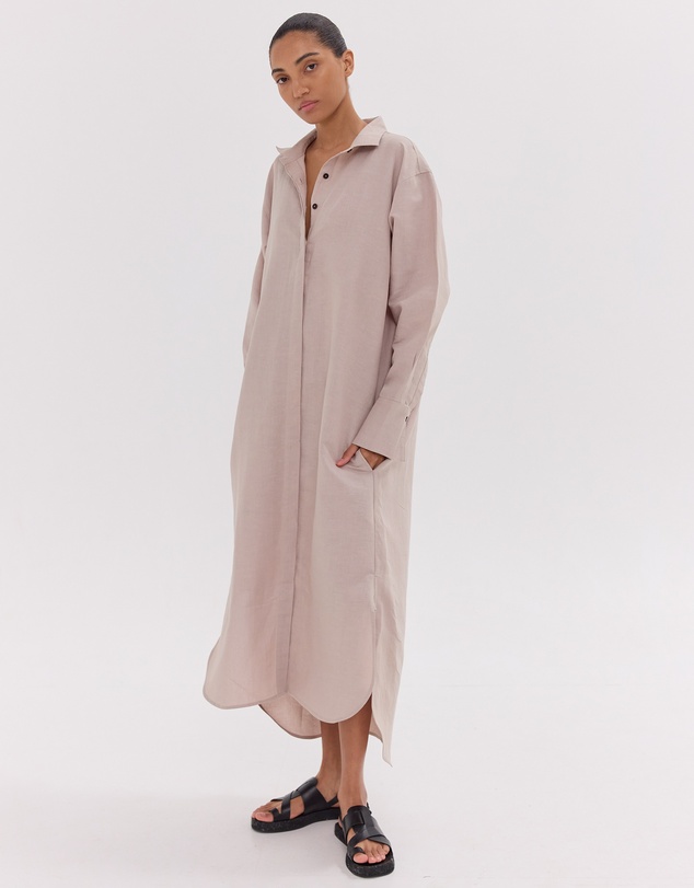 Cloth & Co. - The Shirt Dress | Mushroom