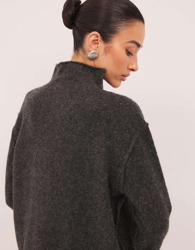 Calli - Collins Funnel Neck Knit Jumper