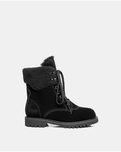 EVERAU - Australian Shepherd Ugg Mina Cow Suede Upper Martens