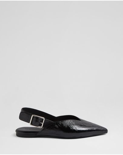 Black Crinkle Leather