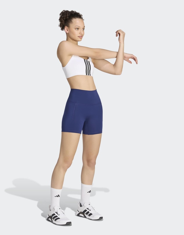 adidas Performance - 3 Stripes Studio All Me Booty Short Leggings Womens