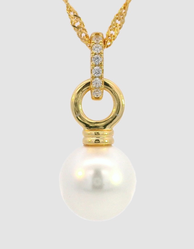 Georgini - Georgini Adagio Pearl Duo Pendant Gold