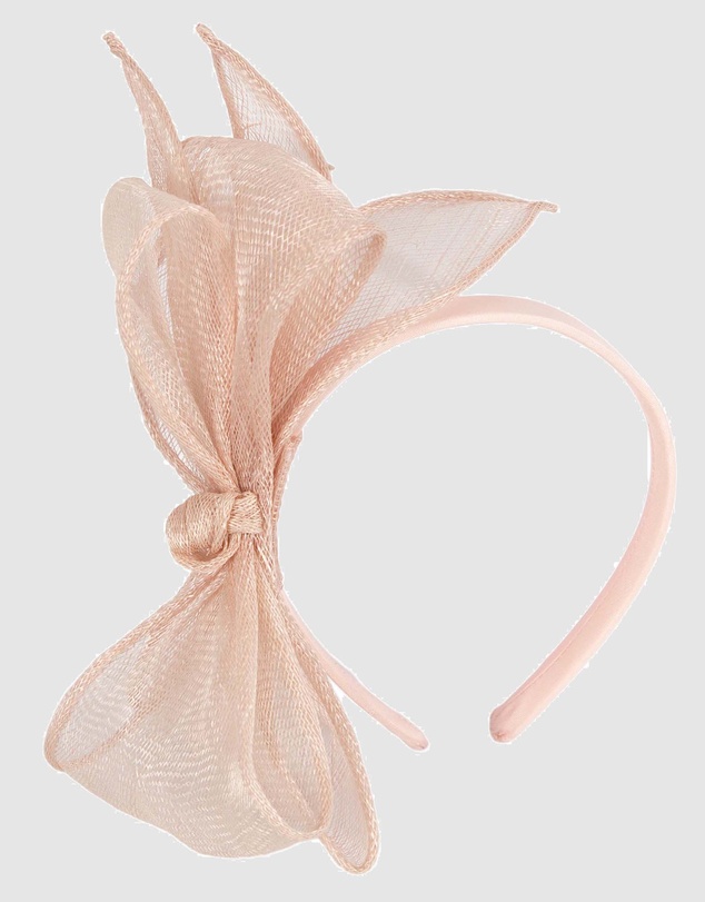 Max Alexander - Blush Sinamay Bow Fascinator