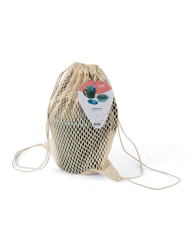 Dantoy - Dantoy - Blue Marine Toys - Bucket Set With Cotton Net - 6pc