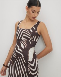 AERE - Nori Linen Mini Dress