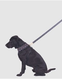 Mog & Bone - Neoprene Dog Harness - Black Metallic Cross Print