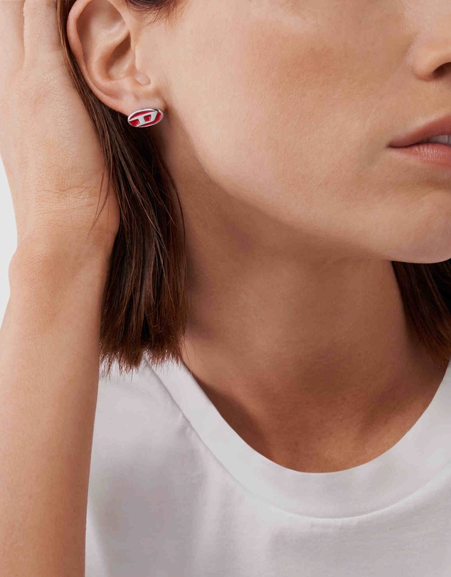 Diesel - Steel Silver Tone Earring