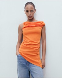 M.N.G - Draped Knit Top
