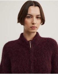 Witchery - Fluffy Funnel Bomber Jacket