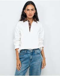 AERE - Rory Contrast Collar Polo