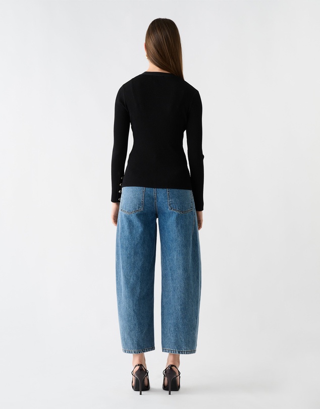 Esmaee - Fluted Knit Top