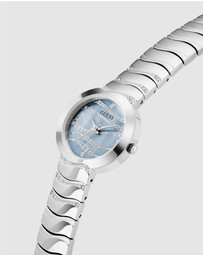 GUESS - Guess Ladies Silver Tone 30mm Analogue Watch