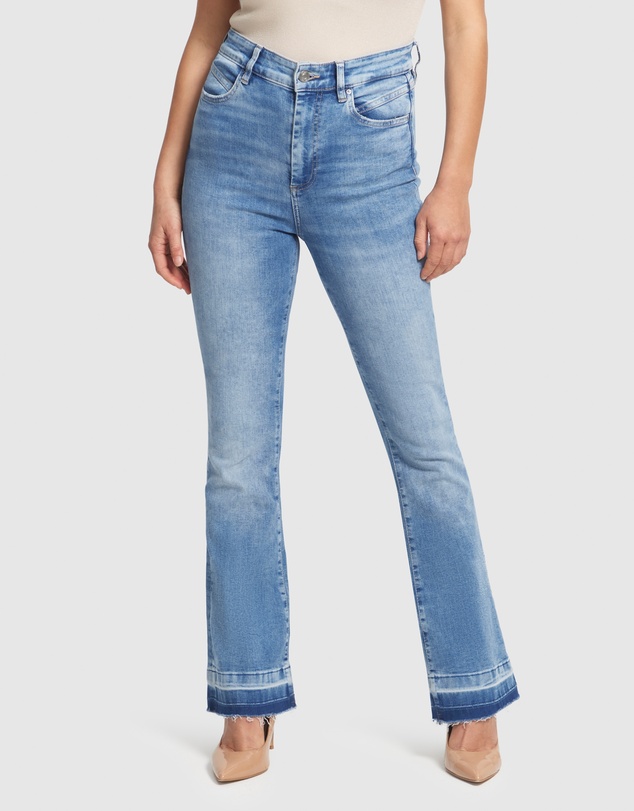 GUESS - Pop 70's High-Rise Flared Jeans
