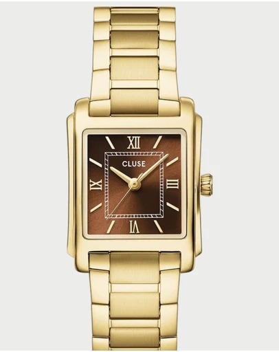Cluse - CLUSE Anglée, Steel, Brown, Gold Colour