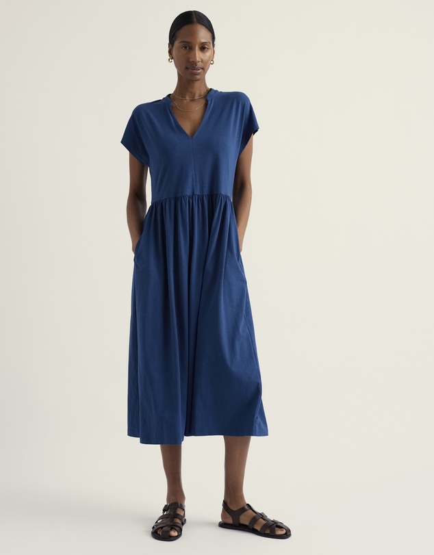 Seasalt - Zinnia Short Sleeve Jersey Midi Dress