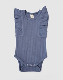 WITH LOVE FOR KIDS - Shimmy Wide Rib Tank Onesie - Babies
