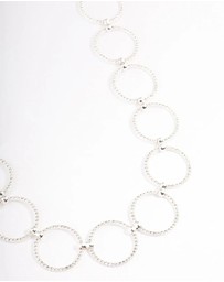 Lovisa - Silver Large Diamante Circle Belt