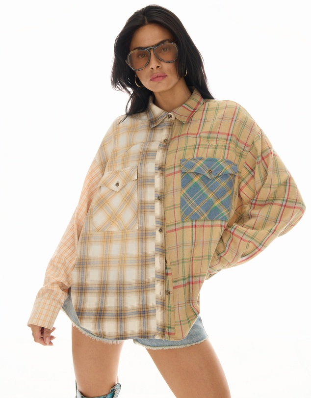 THE TALES - Half n Half Teddy Western Shirt