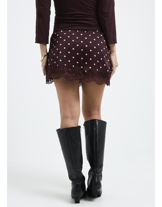 Alice In The Eve - Lola Polka Lace Mini Skirt