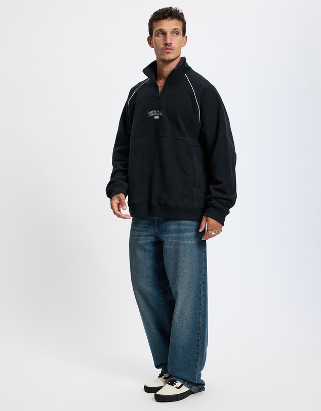 Thrills - Thrill Of Victory Raglan Quarter Zip Polar Fleece Sweat