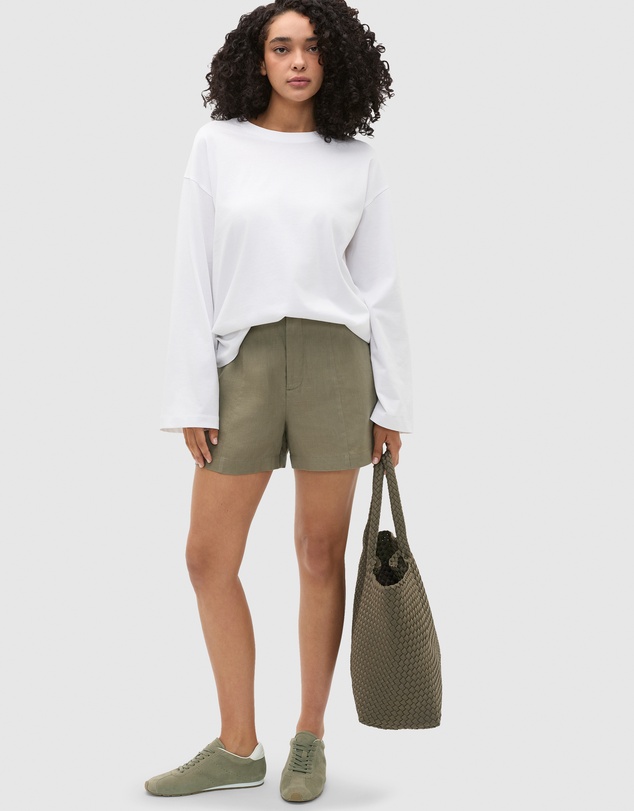 Seed Heritage - Core Linen High Rise Short