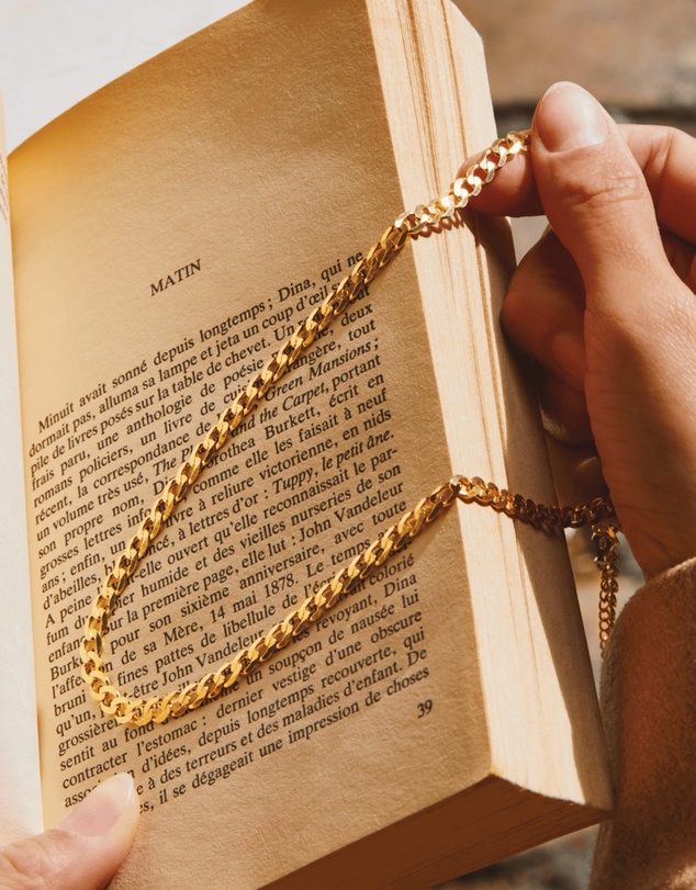 Najo - Marchioness Yellow Gold Chain Necklace (45cm+ext)