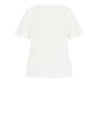 City Chic - Plus size Oversized Crew Neck Tee - white