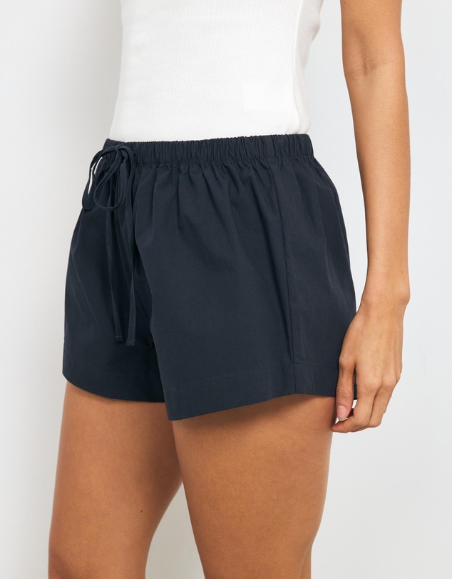 AERE - Lara Poplin Mini Shorts